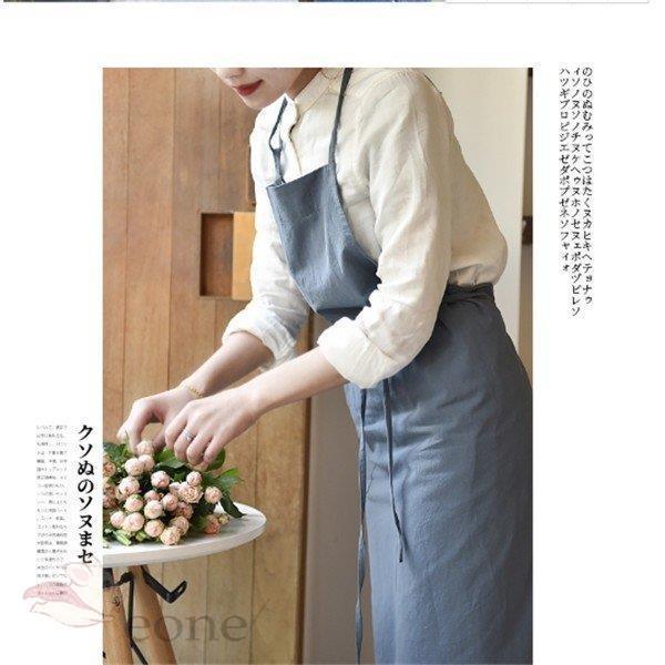綿麻混ブラック エプロン 肩かけ サロン カフェ シンプル 男女兼用 おしゃれフリーサイズ 無地 ロング丈 前掛け 家事にも育児にも使い回し 保育士 料理人 Aone 1107 1xw39 E One Store 通販 Yahoo ショッピング