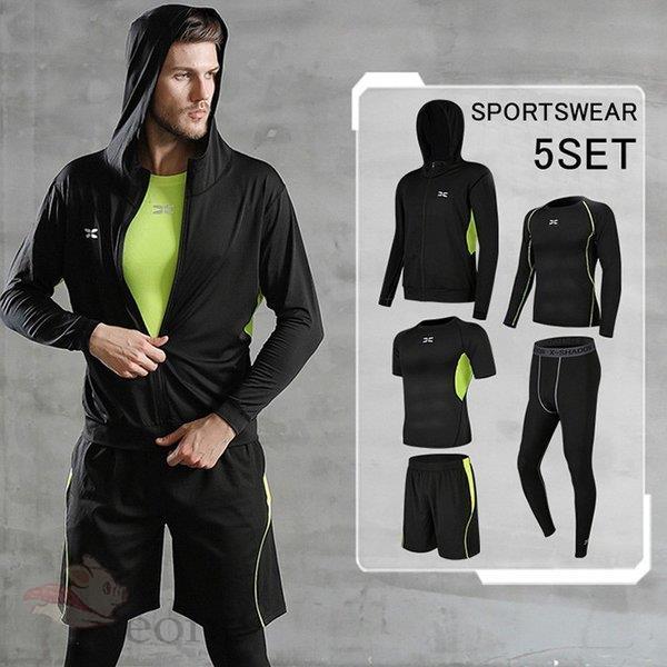 トレーニングウエア メンズ スポーツウェア 上下5点セットランニングウェア ウォーキング ヨガウェア 速乾 父の日セットアップ 春夏秋冬 ジム 吸汗 ダイエット Aone Nz 0133 E One Store 通販 Yahoo ショッピング
