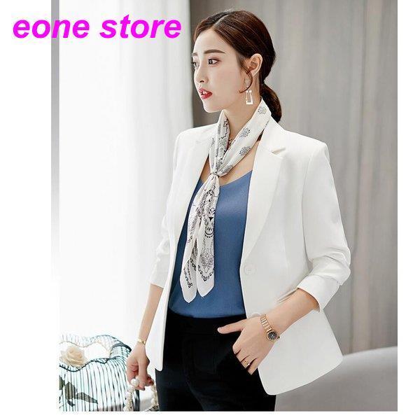 スーツジャケットレディース テーラードジャケット ゆったり おしゃれ 春夏秋 女性用 アウター フォーマルスーツ 白 黒 薄手 30代 40代 着痩せ 通勤 Ol Etxz3 E One Store 通販 Yahoo ショッピング