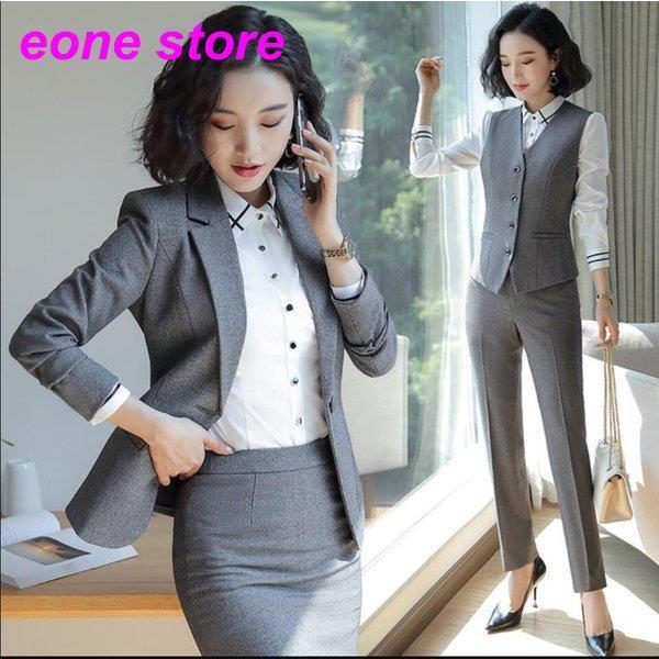リクルートスーツレディース 5点セット ベスト付きスーツ ビジネススーツ セットアップスーツ フォーマル パンツスーツ スカートスーツ 就活 面接 オフィス Ol Etxz3 E One Store 通販 Yahoo ショッピング