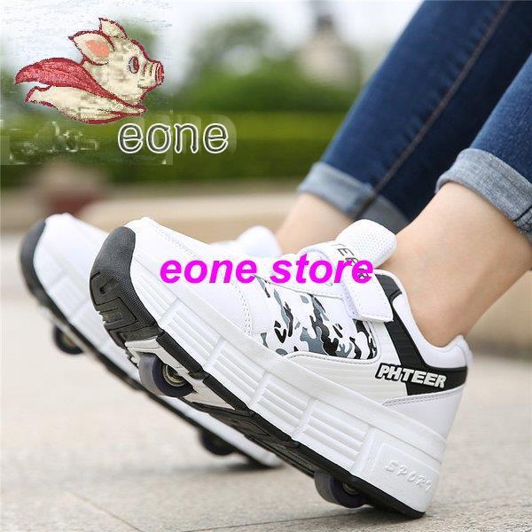 ローラーシューズ 2輪 キッズ 大人 ジュニア ローラースニーカー 2way ローラー取り外し可能 女の子 男の子 大きいサイズ Hlx Lxh E One Store 通販 Yahoo ショッピング