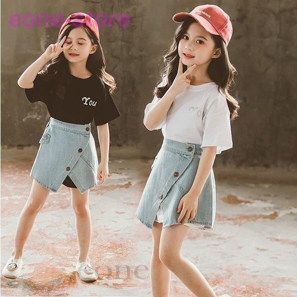 子供服 セットアップ キッズ 女の子 韓国子供服 上下セット 2点セット トップス 半袖 Tシャツ ミニスカート デニム 可愛い 春夏 通学着 通園着 Ntz Lxh E One Store 通販 Yahoo ショッピング