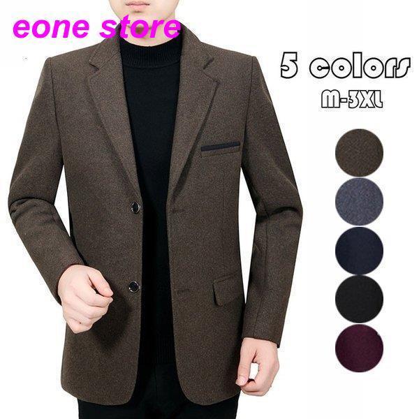 テーラードジャケット メンズ ブレザー 無地 スーツ 長袖 厚手 ビジネススーツ 紳士用 通勤 アウター 細身 結婚式 秋冬 カジュアルスーツ 5色 代30代40代 Nz Nxz3 E One Store 通販 Yahoo ショッピング