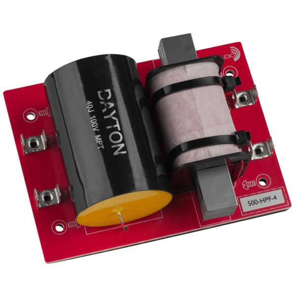 [DHF01]Dayton Audio 500-HPF-4 ハイパス フィルター（500 Hz：12 dB/Oct）