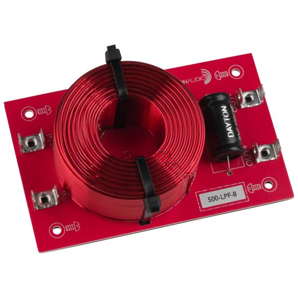 [DLF02]Dayton Audio 500-LPF-8 ローパス フィルター（500 Hz：12 dB/Oct）