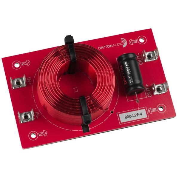 [DLF07]Dayton Audio 800-LPF-4 ローパス フィルター（800 Hz：12 dB/Oct）