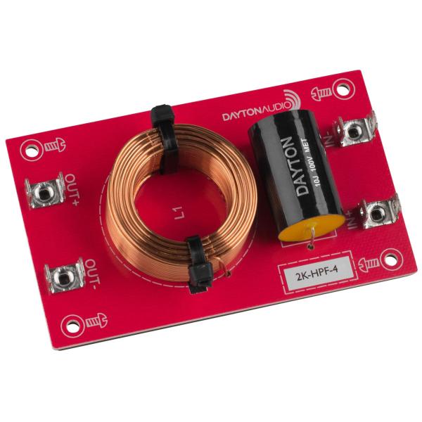 [DHF09]Dayton Audio 2k-HPF-4 ハイパス フィルター（2,000 Hz：12 dB/Oct）