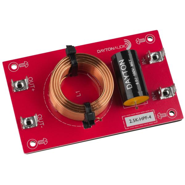 [DHF11]Dayton Audio 2.5k-HPF-4 ハイパス フィルター（2,500 Hz：12 dB/Oct）