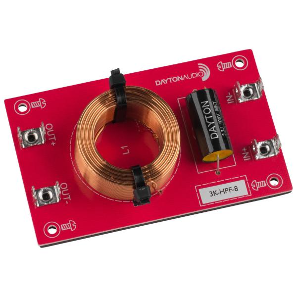 [DHF14]Dayton Audio 3k-HPF-8 ハイパス フィルター（3,000 Hz：12 dB/Oct）