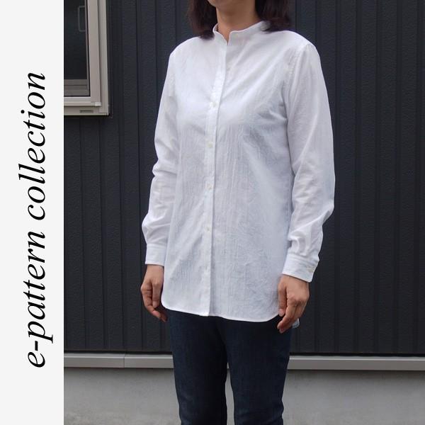 型紙 パターン スタンドカラーシャツ型紙 テキスト付き Lbs 003 Eパターン コレクション ヤフー店 通販 Yahoo ショッピング