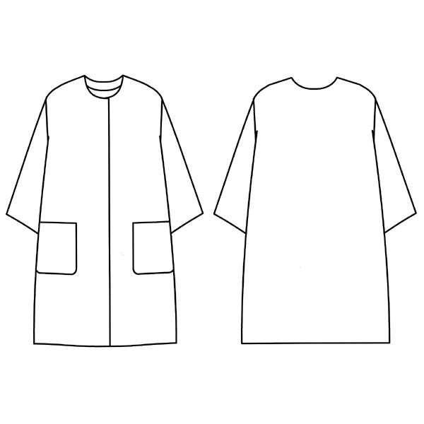 型紙 パターン ノーカラーコート型紙 テキスト付き Buyee Buyee Japanese Proxy Service Buy From Japan Bot Online