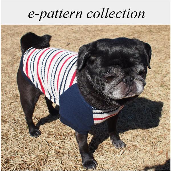 犬服型紙 ラグランTシャツ 小型犬 小型犬ロング 中型犬用 テキスト付き