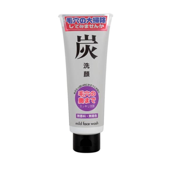 炭洗顔クリーム 洗顔料 毛穴 くすみ 炭 エイジング アズマ商事 炭洗顔フォーム