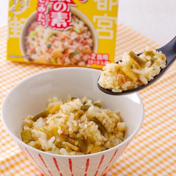 餃子店のまかないご飯を宇都宮餃子の具で作ったら、にんにくとニラの香りでご飯がすすむまぜご飯の素になりました。細かく切った豚肉、にんにくの芽、キャベツ、ニラ、たけのこで、白ご飯が彩り鮮やかなまぜご飯に変わります。日本で唯一の“餃子”協同組合で...