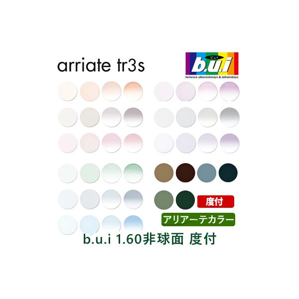 【度付き】眼精疲労予防 ネッツペックコート b.u.i 高屈折1.60AS 非球面レンズ 2枚1組 アリアーテカラー 青山眼鏡 ビュイ ◆フレーム持ち込みレンズ交換用◆