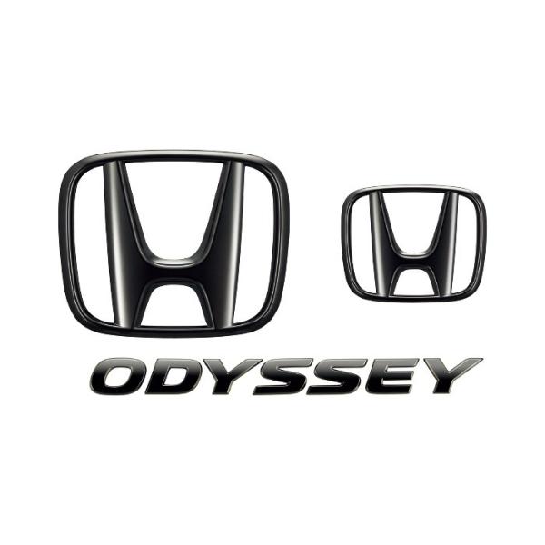 ホンダ オデッセイ RC系 中期：純正 Hマーク2個＋ODYSSEY