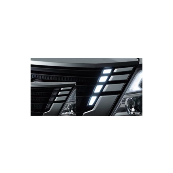 日産 NV350 E26 キャラバン オプション フロント グリル LED 付き 全国送料無料 NV350 E26 キャラバン 前期用 LED付き オール