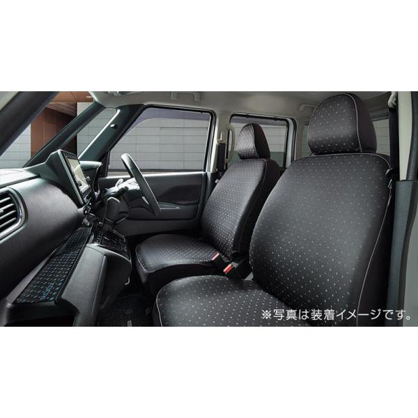 ルークス/ROOXB44/45/47/48A 前期：純正 シート全カバー ブラック/スクエアドット/1台分(廃盤 残り在庫わずか)