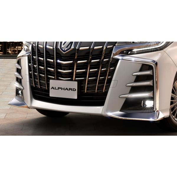 改良版 アルファード 30系 後期 LED ガーニッシュ トヨタ（TOYOTA） アルファード 30系 後期：純正 LEDフロント