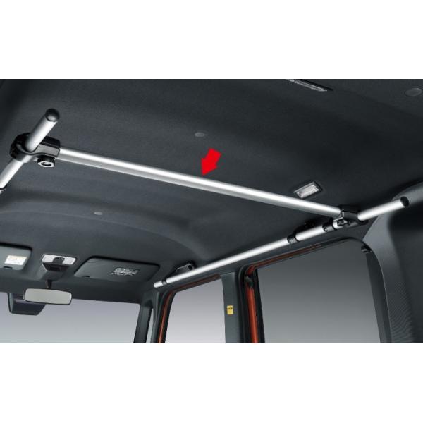 ダイハツ純正　ウェイク　アッパーシステムレール　クロスシステムバー2本　欠品なし ダイハツ（DAIHATSU） ウェイク WAKE 700系：純正 クロスシステムバー