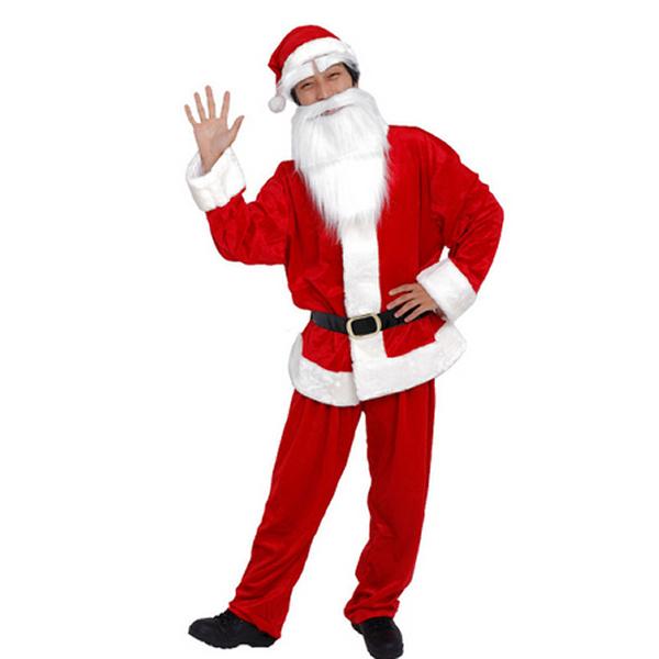 ビッグサイズで本格派！ふわふわサンタコスチューム