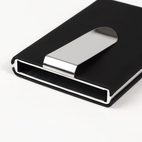 送料無料 クレジット カードケース 薄型 スライド式 スキミング防止 クリップ付き 磁気防止 5枚 収納 入れ マネークリップ 財布 メンズ レディース