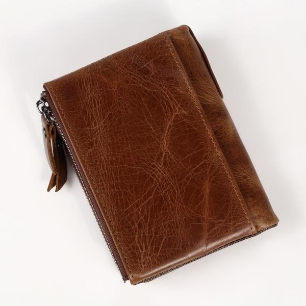 財布 メンズ 二つ折り財布 男性 小銭入れ ミニ財布 本革 定期入れ ヴィンテージ さいふ 高機能 メンズ 札入れ 牛革 ライク ミニマム ウォレット アンティーク