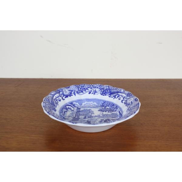 コープランド・スポード　ブルーイタリアン　ボウル13.5cm　深皿　イギリス　SPODE　アンティーク　陶磁器　に2339-2