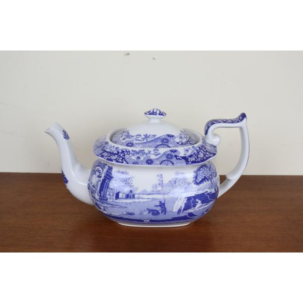 スポード　ブルーイタリアン　ポット　イギリス　SPODE　ヴィンテージ　に2339-6