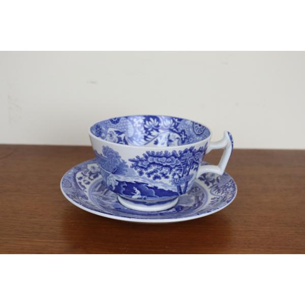 コープランド・スポード　ブルーイタリアン　デュオ　カップ　イギリス　SPODE　アンティーク　に2426-11