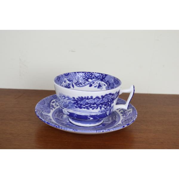 スポード　ブルーイタリアン　デュオ　カップ&ソーサー　イギリス　SPODE　ヴィンテージ　に2426-12