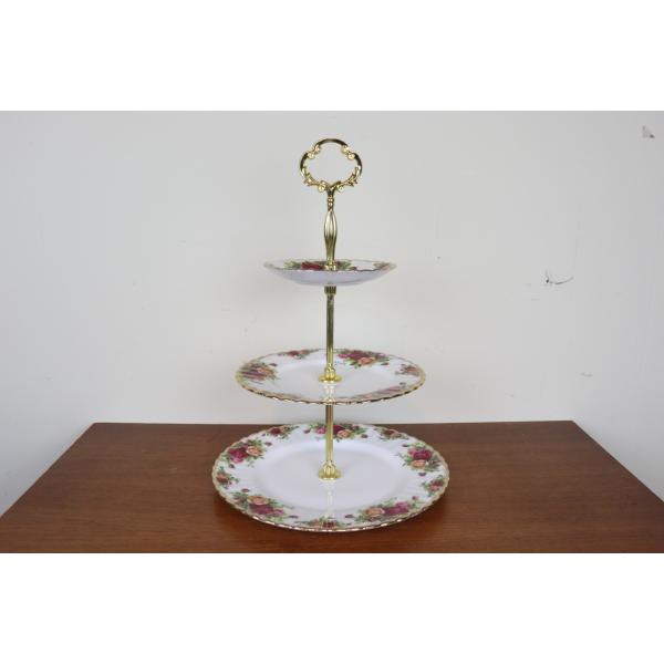 Royal Albert ロイヤルアルバート オールドカントリーローズ 3段ケーキ