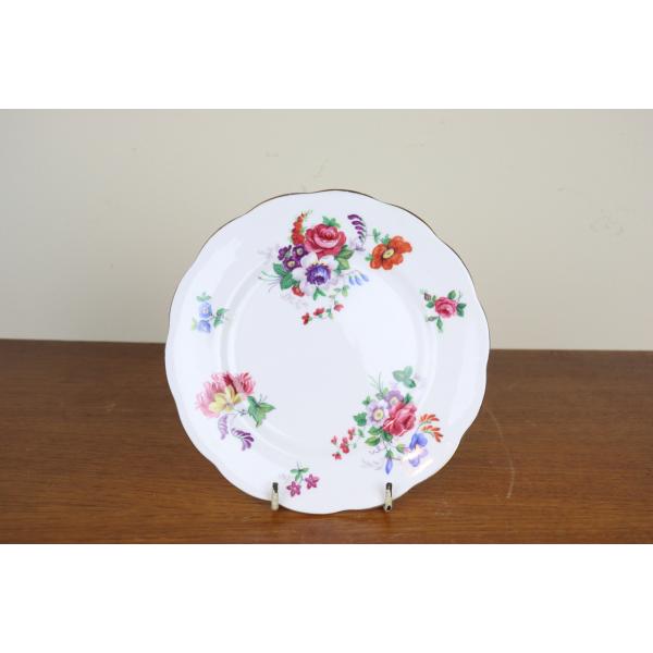 ロイヤルアルバート BARBARA ANN ケーキ皿 プレート16cm 花柄 ROYAL ALBERT ヴィンテージ 食器 T17-1