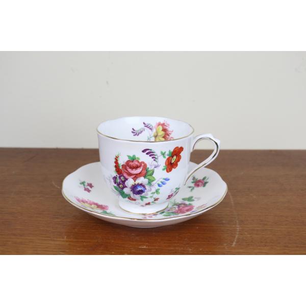 ロイヤルアルバート BARBARA ANN デュオ カップ＆ソーサー 花柄 ROYAL ALBERT ヴィンテージ 食器 T17-2