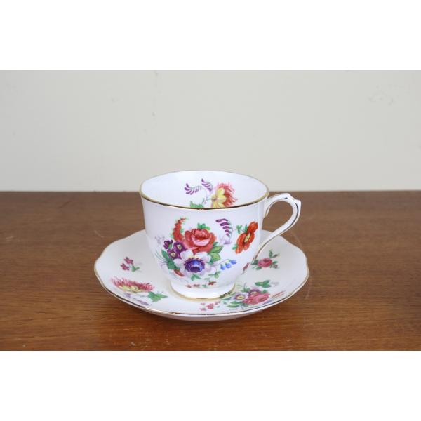 ロイヤルアルバート BARBARA ANN デュオ カップ＆ソーサー 花柄 ROYAL ALBERT ヴィンテージ 食器 T17-1