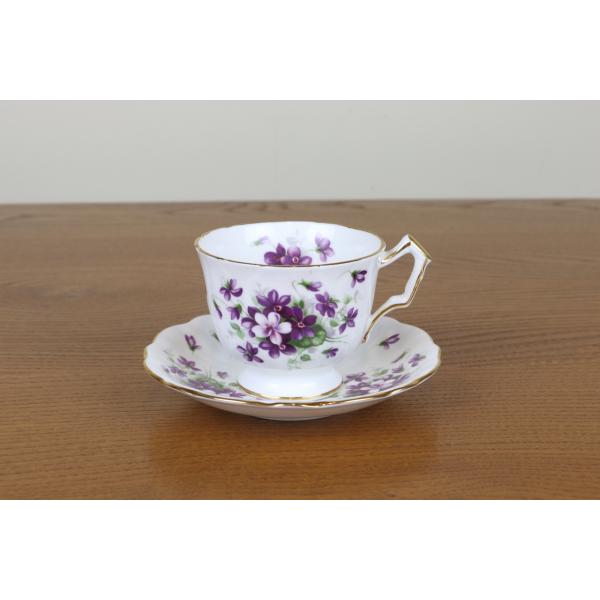 Aynsley China - エインズレイ　バイオレット　デュオ　カップ＆ソーサー　スミレ　紫　ヴィンテージ エインズレイ バイオレット デュオ カップ＆ソーサー スミレ