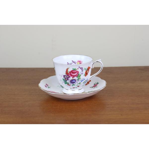 ロイヤルアルバート BARBARA ANN デュオ カップ＆ソーサー 花柄 ROYAL ALBERT ヴィンテージ 食器 つ277