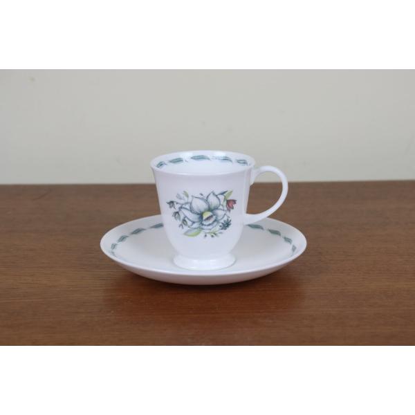 スージークーパー　ブライダルブーケ　デミタス　デュオ　コーヒーカップ　Susie Cooper　ヴィンテージ　食器　イギリス　つ386