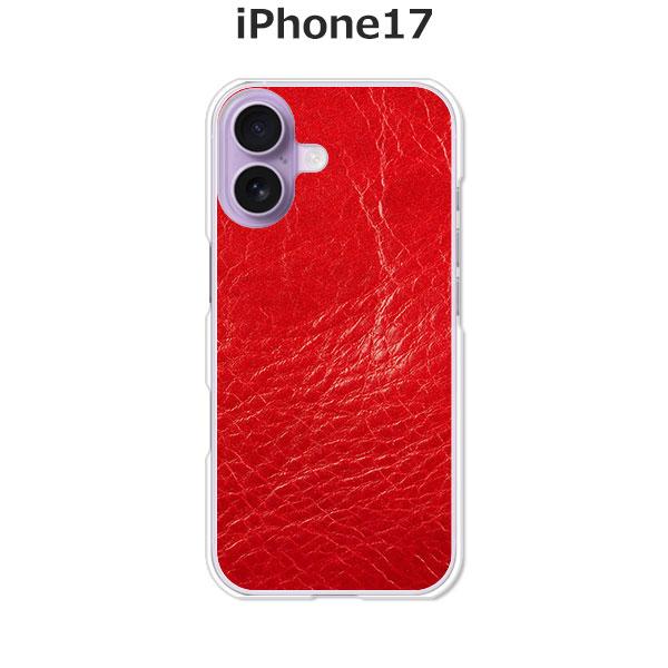 iPhone17 アイフォン17 レッドスキン デザインハードケース : スマホ