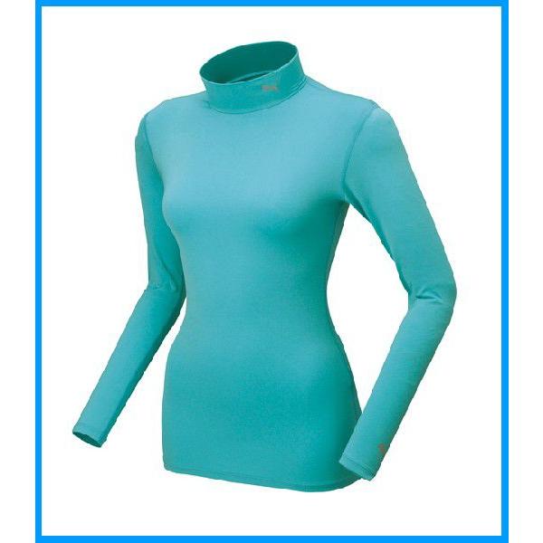 PUMA：プーマ　レディース Light Compression モックネック LS シャツ 900922-10●ブルーキュラソー