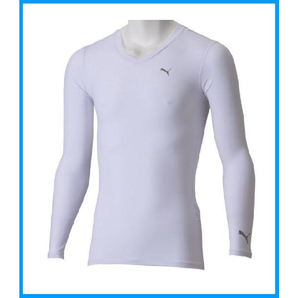PUMA：プーマ　メンズ Light Compression LS シャツ 901209-03●ホワイト