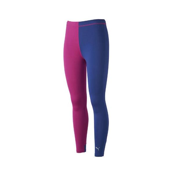 PUMA：プーマ　レディース Light Compression ロングタイツ　901433-05●クローバー/ネイビーブルー