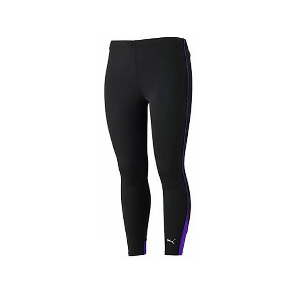 PUMA：プーマ　レディース Light Compression ロングタイツ　901433-08●ブラック/グロキシニア
