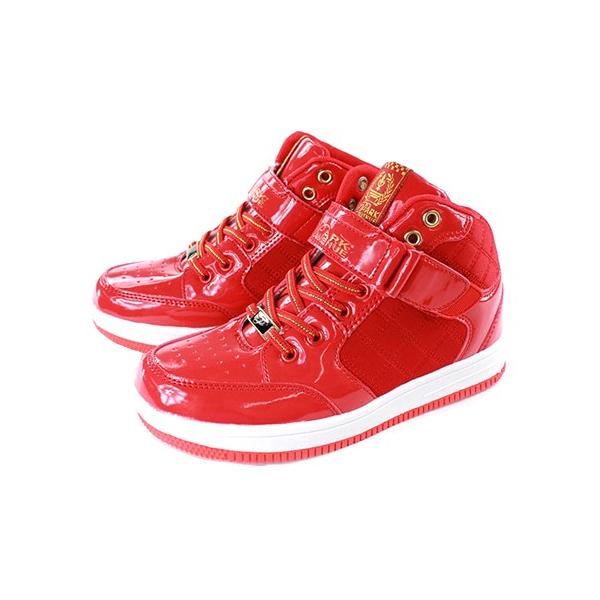 PARK AVENUE：パークアベニュー ハイカットスニーカー/シューズ/キッズ/ジュニア●RED（レッド）
