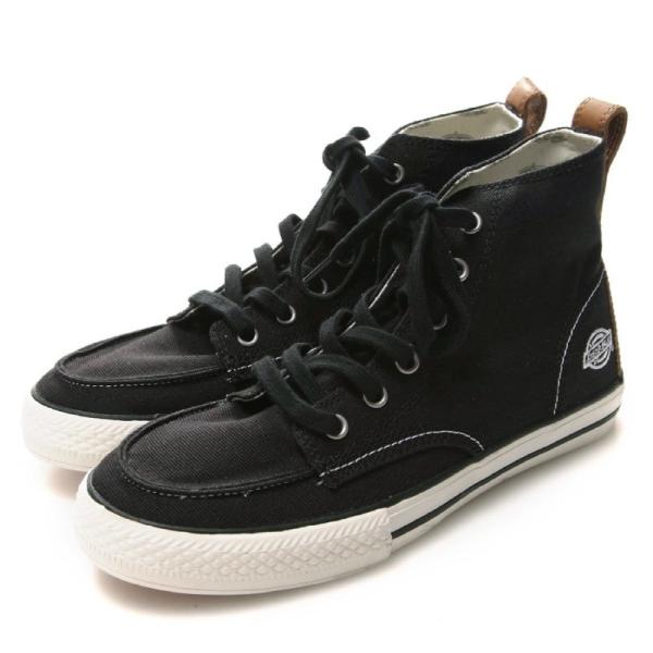 Dickies：ディッキーズ Tarrant（タラント） DI-10011 ハイカット スニーカー/シューズ/靴 レディース/メンズ  レースアップ●ブラック 26.0cm