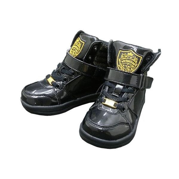 VISION：ヴィジョン 【M.L.K KID'S】 VKR-034J ●ブラック/ニューゴールド 23.5cm-25cm