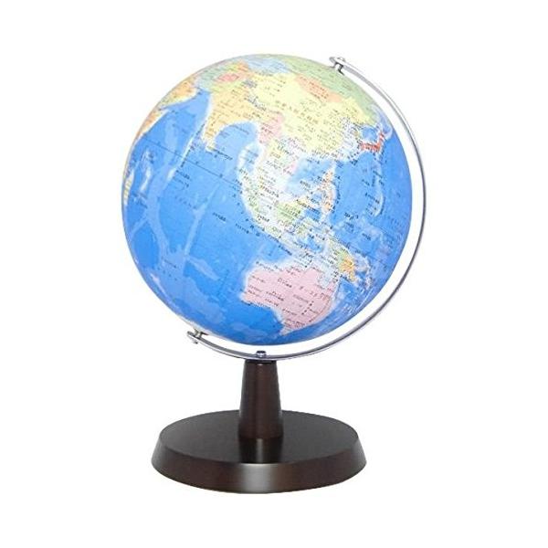 昭和カートン 日本製 地球儀 行政図タイプ 26cm球 木質台座 26-GAM-K