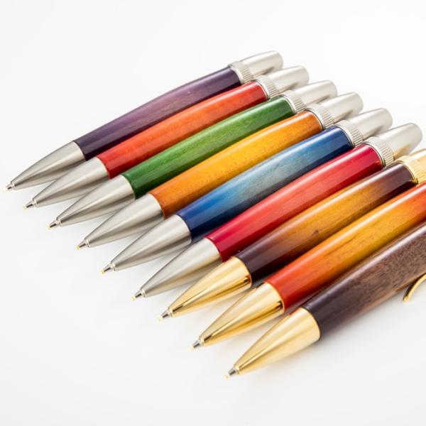 木軸ボールペン サンバースト仕上げ Air Brush Wood パーカータイプ芯