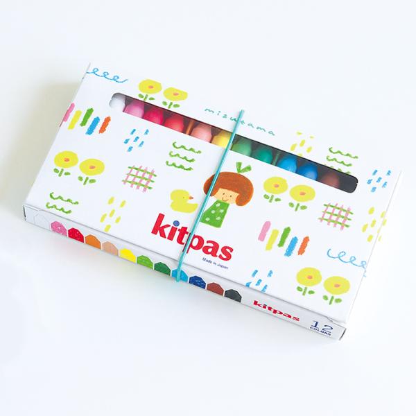 日本理化学 kitpas by artist キットパス mizutama 12色 KAM-12C