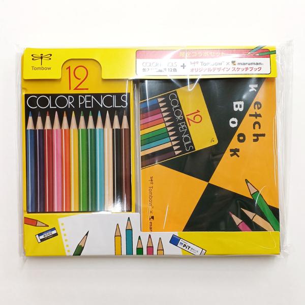 KOTORIMARK ペンゾーサン 黄色成型/黒/メタ青/目赤 トンボ鉛筆 限定 色鉛筆NQ缶マルマンセット PCA-281 : ナガサワ文具